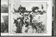 Native laborers digging a trench to drain the British flying camp on Mafia island.