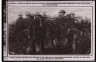 British sappers equipped for working in the deep mud of the Somme battlefield; the mud on this front has almost stopped war operations.