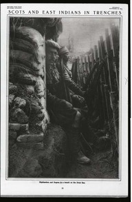 Scots and East indians in trenches