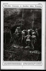 Difficulties overcome in handling Italian wounded