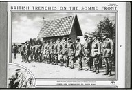 British trenches on the Somme front