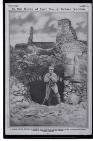 In the ruins of Fort Fleury before Verdun 