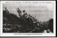 Against the enemy ! A bayonet charge on the Somme !