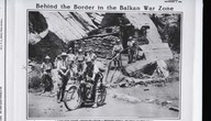Behind the border in the Balkan war zone.