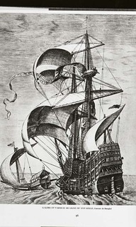 Galère et vaisseau de ligne du XVIe siècle