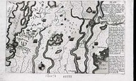 Plan de la bataille de 8 septembre 1755 entre les Anglois sous le Gen. Johnson et les Francois sous le Gen. Diesckau, en Amerique dans la nouvelle Angleterre.