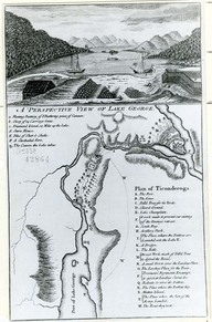 A perspective view of Lake George