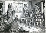 Henry Gladwyn, le commandant du poste de Detroit, accueille Pontiac qui vient lui présenter les doléances de son peuple.