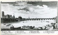 A South view of Westminster bridge
