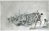 The landing at Erramanga, one of the new hebrides