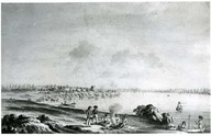 A view of the ruins of the Fort at Cataraqui taken in June 1783