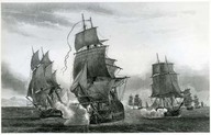 Combat de la Frégate française la Suiveillante contre la Frégate anglaise le Quebec (7 octobre 1779)