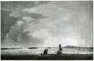 A view of Montreal with the parish of Longuil in Canada, taken near Longuil Point