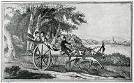 Une calèche de l’ancien régime, d’après Weld