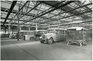 Coaches under construction, Hillcrest shops, Toronto.
