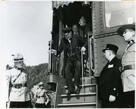 Churchill’s arrival in Quebec City.