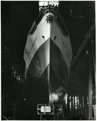 Launching at Vickers, South American ship.