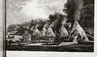 Encampment of domiciliated Indians.