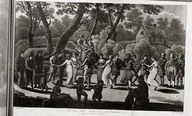 La danse ronde, circular dance of the Canadians