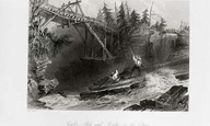 Timber slide and bridge on the Ottawa