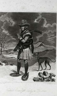 Captain Cartwright visiting his fox-traps