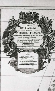 Carte du Canada ou de la Nouvelle France et des découvertes qui y ont été faites.