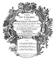 Carte du Canada ou de la Nouvelle France et des découvertes qui y ont été faites dressée sur plusieurs observations et sur un grand nombre de relations imprimées ou manuscrites par Guillaume Del'Isle geographe de l'Académie Royale des sciences.