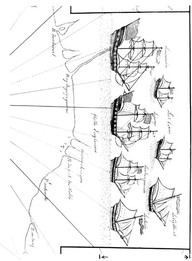 Flotte Engloisses [1757] On map "Carte du Lac Ontario..."