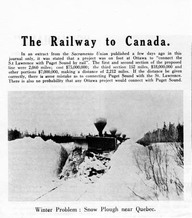 The railway to Canada