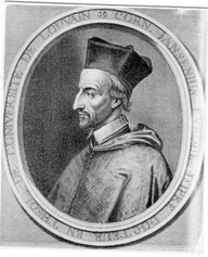 Cornélius Jansenius , évêque d' Ypres.
Docteur en théologie de l'université de Louvain.