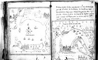 Port de Calis
In Brief discours des choses plus remarcables que Samuel de Champlain... a recogneues aux Indes occidentales. Bologne, planche III. 