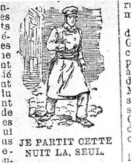 Je partit cette nuit la, seul.