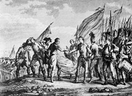 L'armée de Burgoyne capitule à Saratoga le 17 octobre 1777